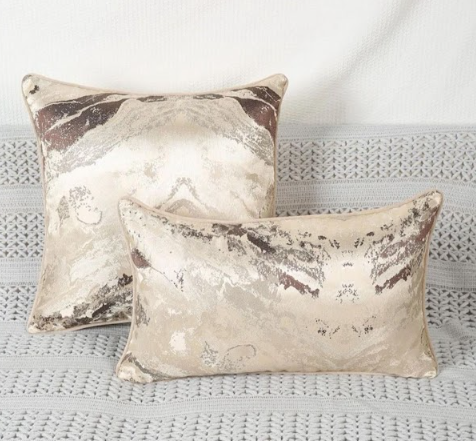 Shady Off-White Jacquard Cushions