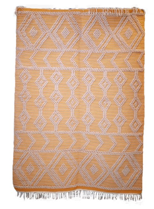 Diamonds & Arrows Yellow Rug