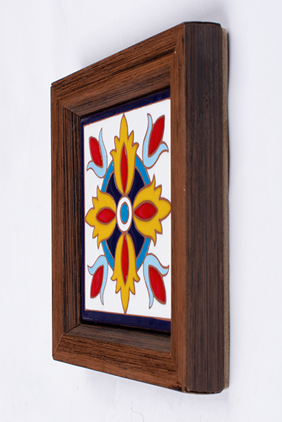 Handmade Ceramic Wall Frame - Radiant Blossom