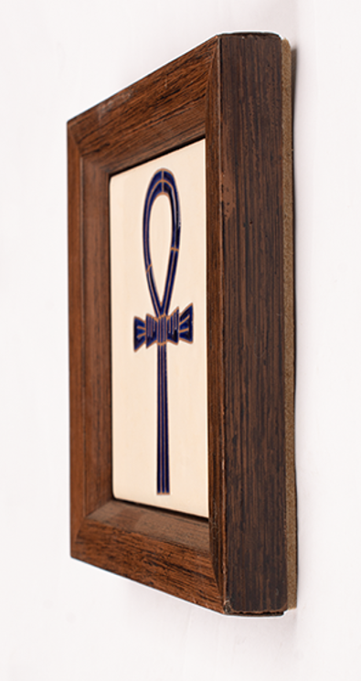 Handmade Ceramic Wall Frame - The Ankh Symbol