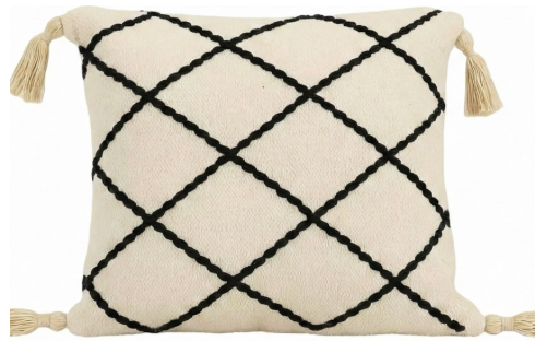 Monochrome Loom Cushion