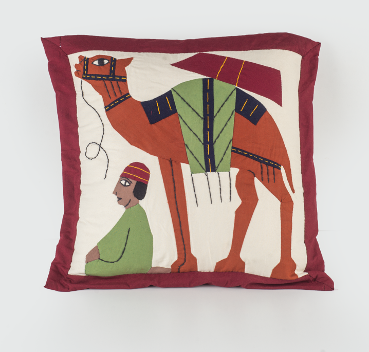 Handmade canvas cushion