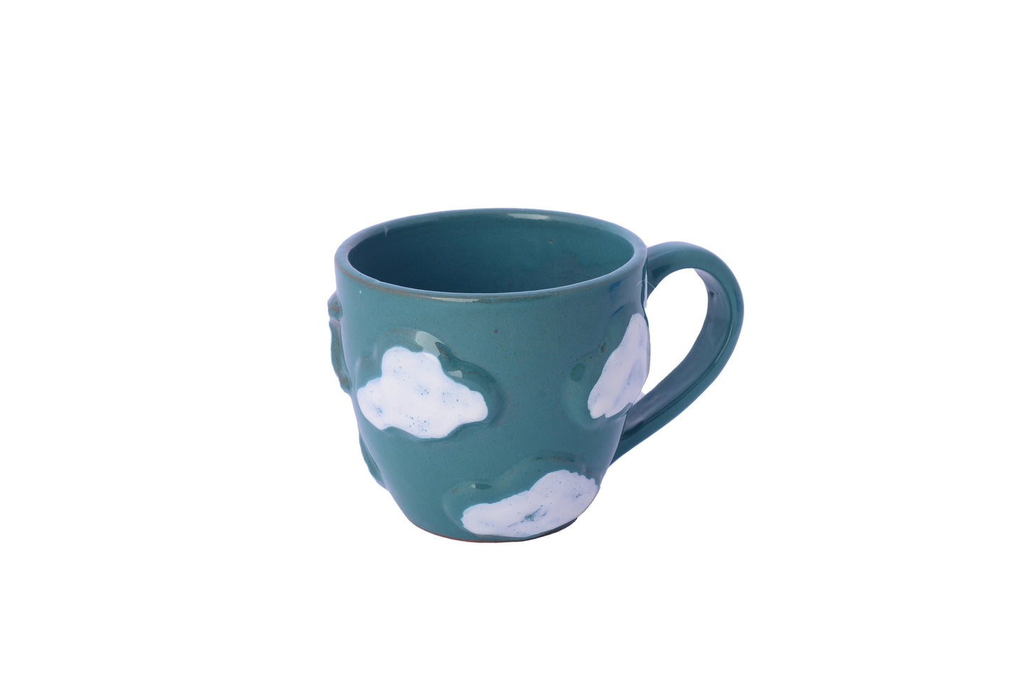 Dark Turquoise Clouds Mug
