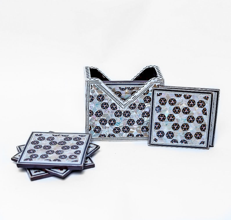 Set of Six Fancy Coasters