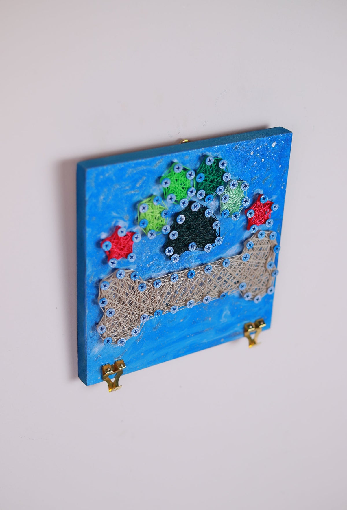 Colorful Bone String Art