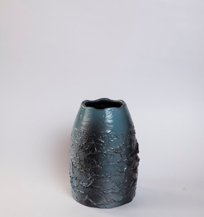 Glazed Green Pottery Vase