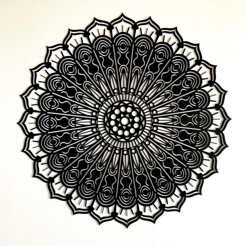 Square Brown Mandala