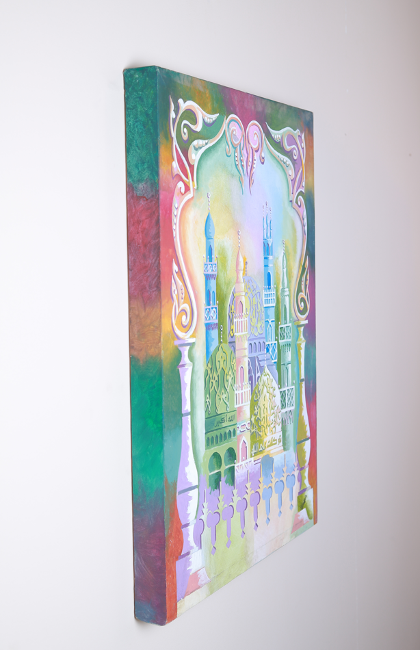 Mosque Acrylic Painting