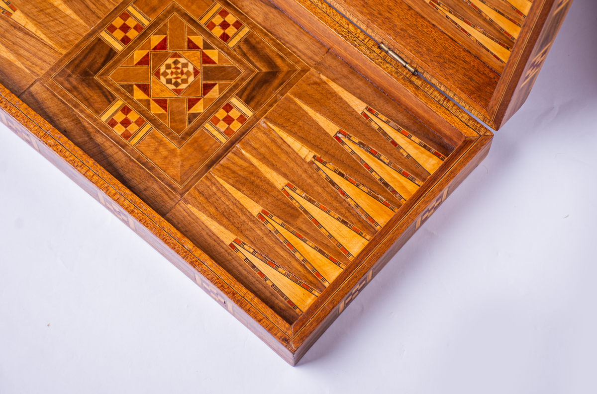 Handmade Wooden Backgammon (Tawla)