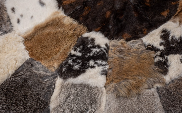 Multicolors Handmade Furry Rug