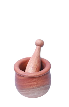 Handmade wooden Motar