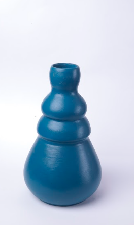 The Cerulean Stepped Vase