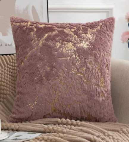 Dark Purple Fuzzy Cusion
