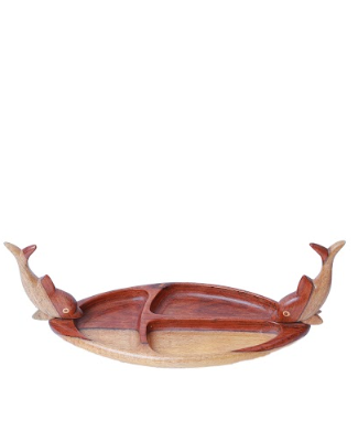 Handmade Nuts Tray, 3 Sections