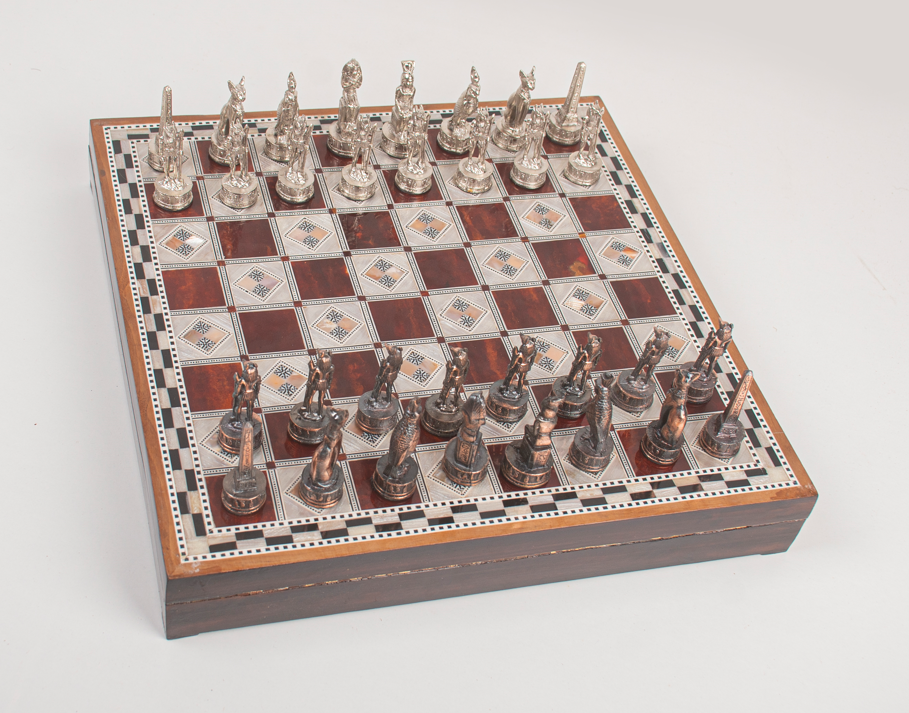 Handmade Wooden/Seashell Chess - Box