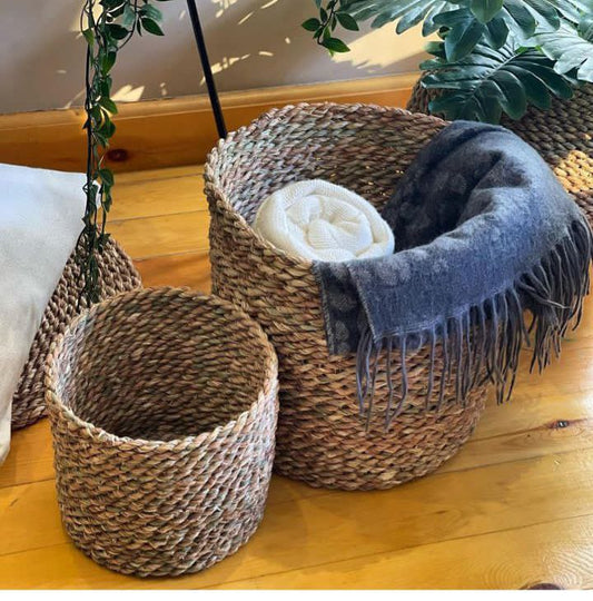 Handmade Wicker Baset without handle