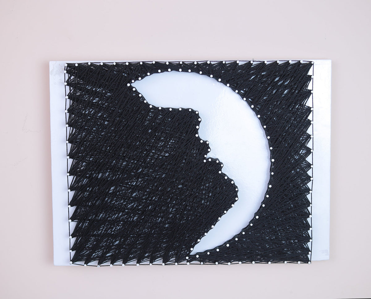 String Patterns Face Dark Face String Art – Fowa