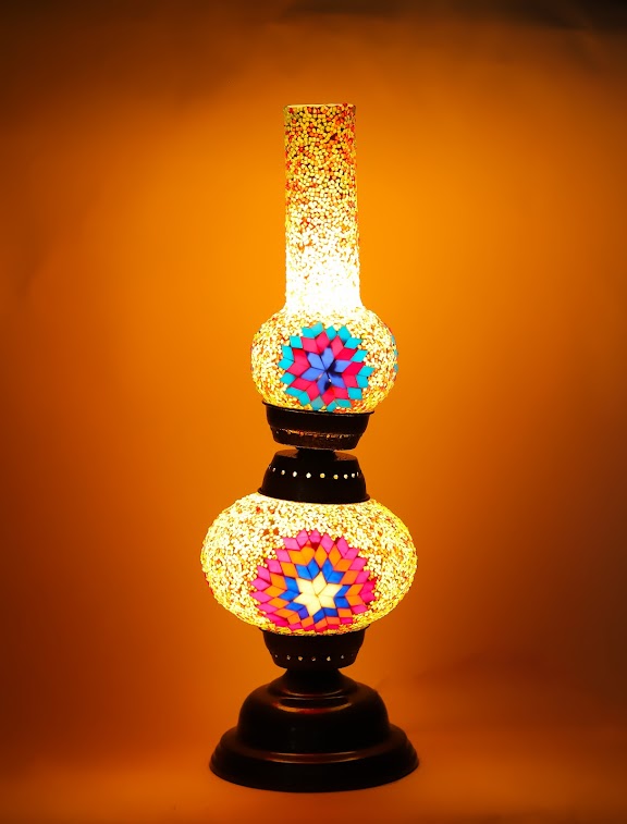 Double Lantern Glass Light