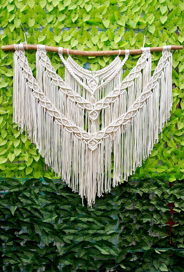 White decorative Macrame