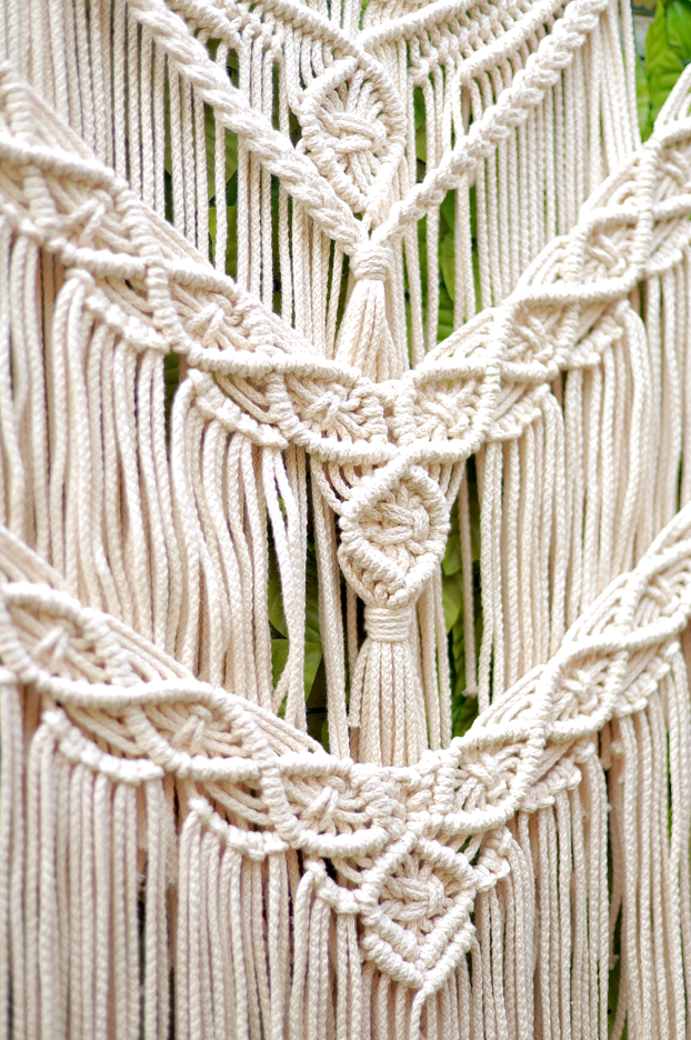 White decorative Macrame