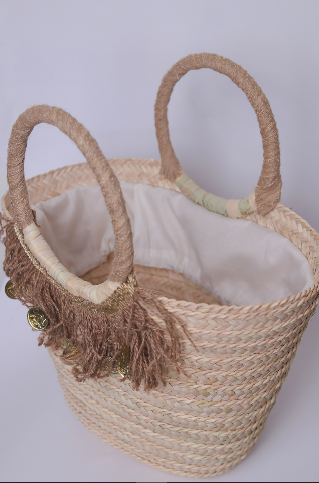 Beige tassels Bag