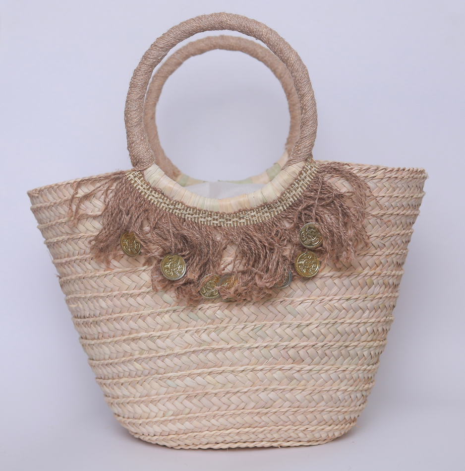 Beige tassels Bag